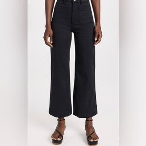 Rollas High Rise Wide Leg Black Sailor Jean BNWT